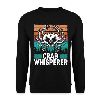 Crab Whisperer Crab Fishing Crab Hunter Fisher - Sweat-shirt Unisexe - noir - Devant - Alina (178cm) & Michal (187cm)