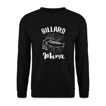 Billard Pool Billard Billardkugel Billardkö 8Ball - Unisex Pullover - Schwarz - Vorne - Alina (178cm) & Michal (187cm)