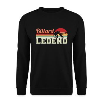 Billard Pool Billard Billardkugel Billardkö 8Ball - Unisex Pullover - Schwarz - Vorne - Alina (178cm) & Michal (187cm)