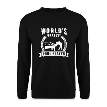Billard Pool Billard Billardkugel Billardkö 8Ball - Unisex Pullover - Schwarz - Vorne - Alina (178cm) & Michal (187cm)