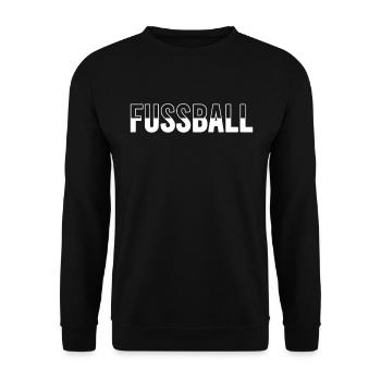Fussball Fußball - Unisex Pullover - Schwarz - Vorne - Alina (178cm) & Michal (187cm)