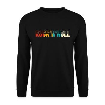 Rock n Roll Retro - Unisex Pullover - Schwarz - Vorne - Alina (178cm) & Michal (187cm)