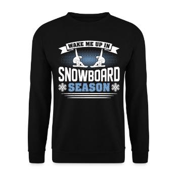 Snowboarder Snowboarden Snowboard - Unisex Pullover - Schwarz - Vorne - Alina (178cm) & Michal (187cm)