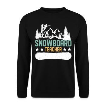 Snowboarder Snowboarden Snowboard - Unisex Pullover - Schwarz - Vorne - Alina (178cm) & Michal (187cm)