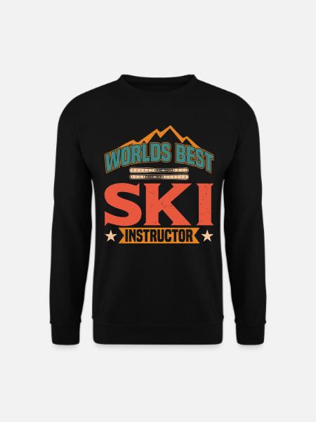 Skier Skiing Skiing - Unisex Sweatshirt - black