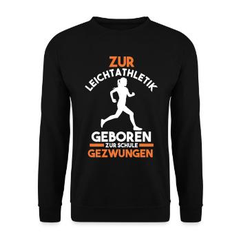 Leichtathletik - Unisex Pullover - Schwarz - Vorne - Alina (178cm) & Michal (187cm)