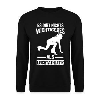 Leichtathletik - Unisex Pullover - Schwarz - Vorne - Alina (178cm) & Michal (187cm)