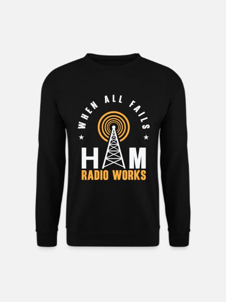 Funk Amateur Funker Funken Radio Hobby Geschenk - Unisex Pullover - Schwarz