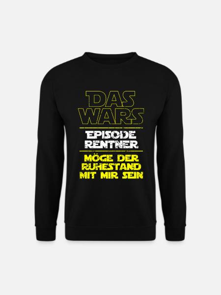 Das Wars - Rentner 2022 Rente Ruhestand - Unisex Pullover - Schwarz
