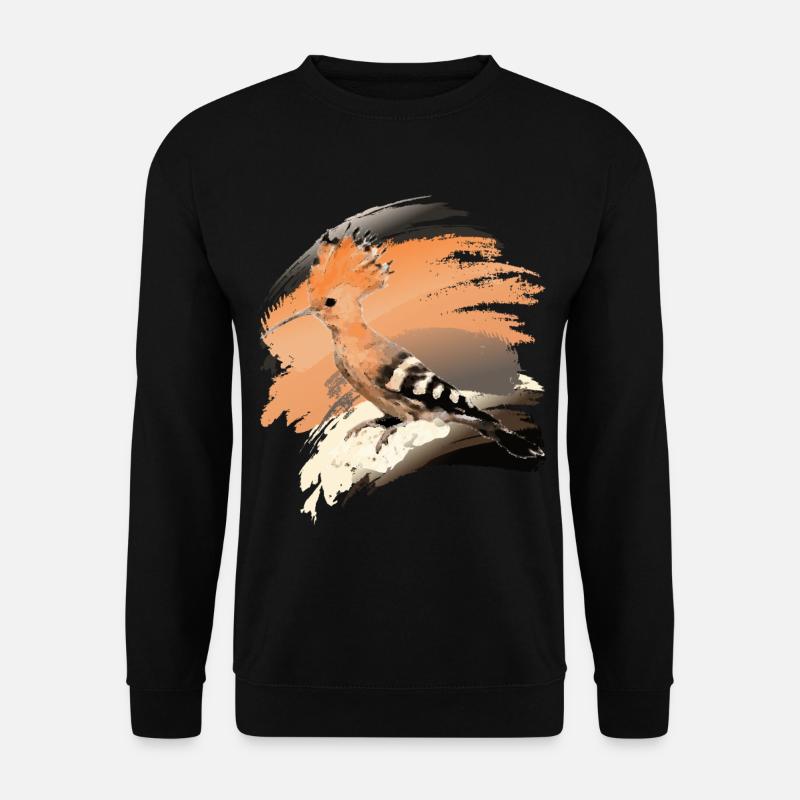 Wiedehopf (Upupa epops) Vogel des Jahres 2022 - Unisex Pullover - Schwarz