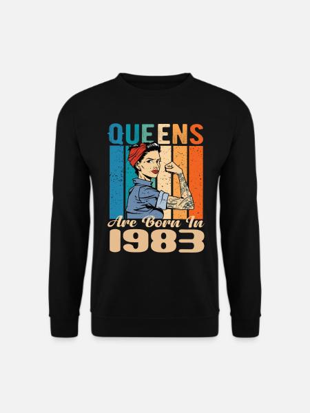 Les reines sont nées en 1983 - Sweat-shirt Unisexe - noir