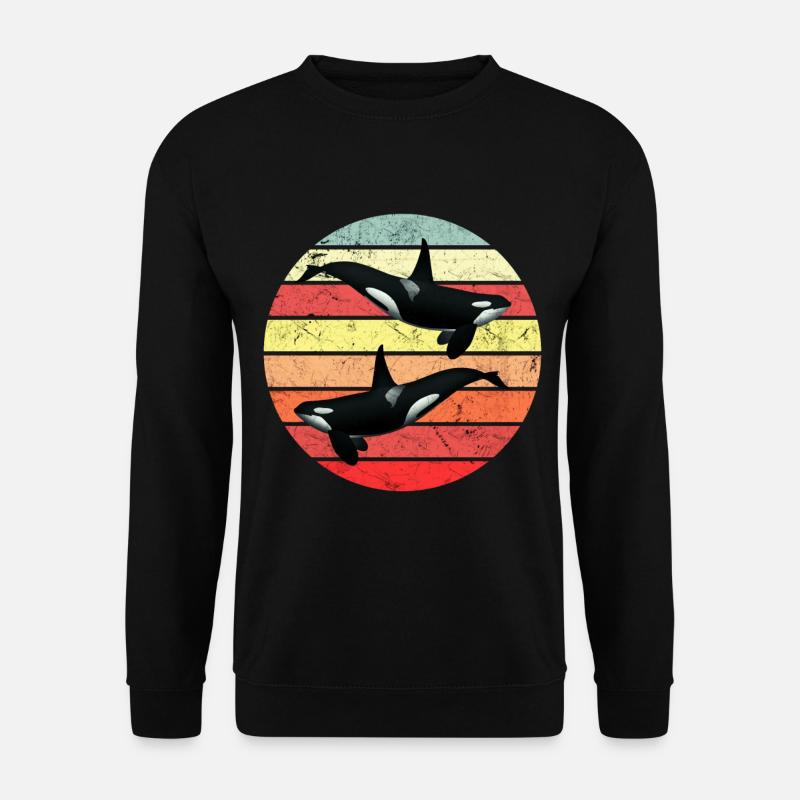 Orque - Rétro - Sweat-shirt Unisexe - noir