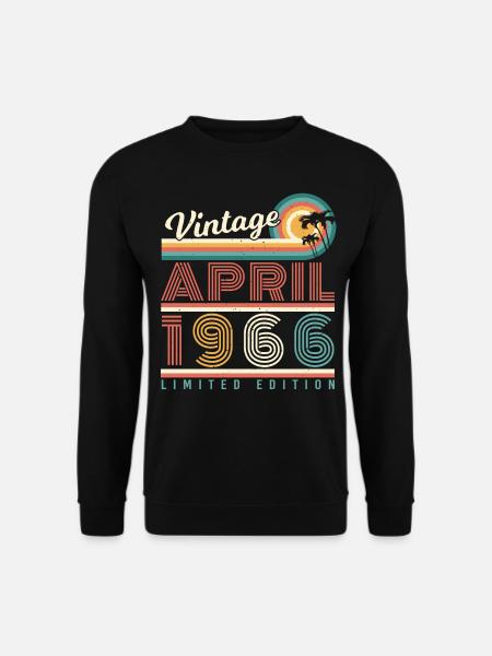 1966 April - Unisex Pullover - Schwarz