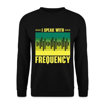 Funk Amateur Funker Funken Radio Hobby Geschenk - Unisex Pullover - Schwarz - Vorne - Alina (178cm) & Michal (187cm)