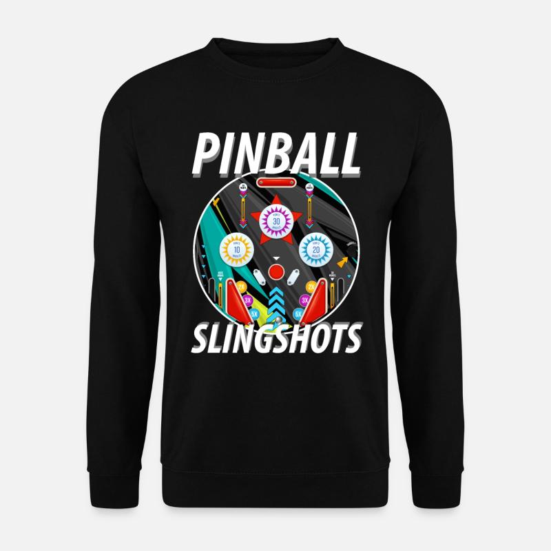 Pinball Slingshots Pinball Machine - Unisex Sweatshirt - black