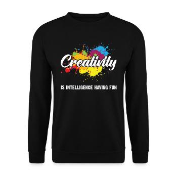 Art Artist Artist Painting Teacher Gift - Unisex Sweatshirt - black - Front - Alina (178cm) & Michal (187cm)