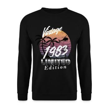 Vintage 1983 Limited Edition - Unisex Sweatshirt - black - Front - Alina (178cm) & Michal (187cm)