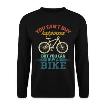 Vélo de montagne Vous ne pouvez pas acheter de la chance, mais - Sweat-shirt Unisexe - noir - Devant - Alina (178cm) & Michal (187cm)