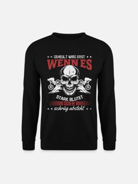 Mountainbike Fahrradfahrer Downhill Radfahrer - Unisex Pullover - Schwarz
