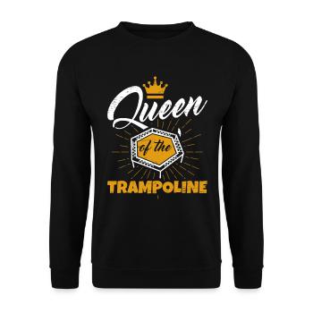Reine du trampoline - Sweat-shirt Unisexe - noir - Devant - Alina (178cm) & Michal (187cm)