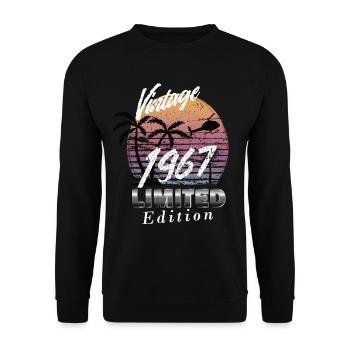 Vintage 1967 Édition Limitée - Sweat-shirt Unisexe - noir - Devant - Alina (178cm) & Michal (187cm)
