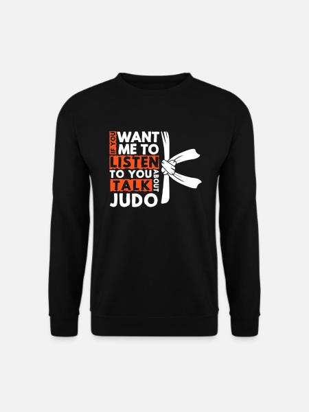 Judo Judoka Judokämpfer Kampfkunst Geschenk - Unisex Pullover - Schwarz