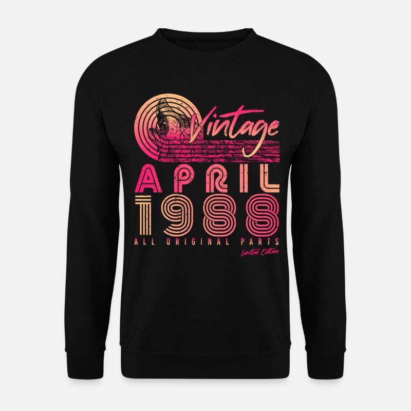 Born April 1988 - Unisex Sweatshirt - black