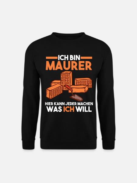 Maurer - Unisex Pullover - Schwarz
