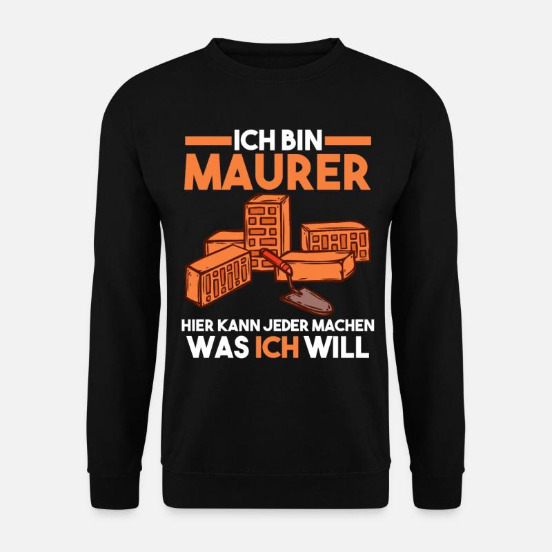 Maurer - Unisex Pullover - Schwarz