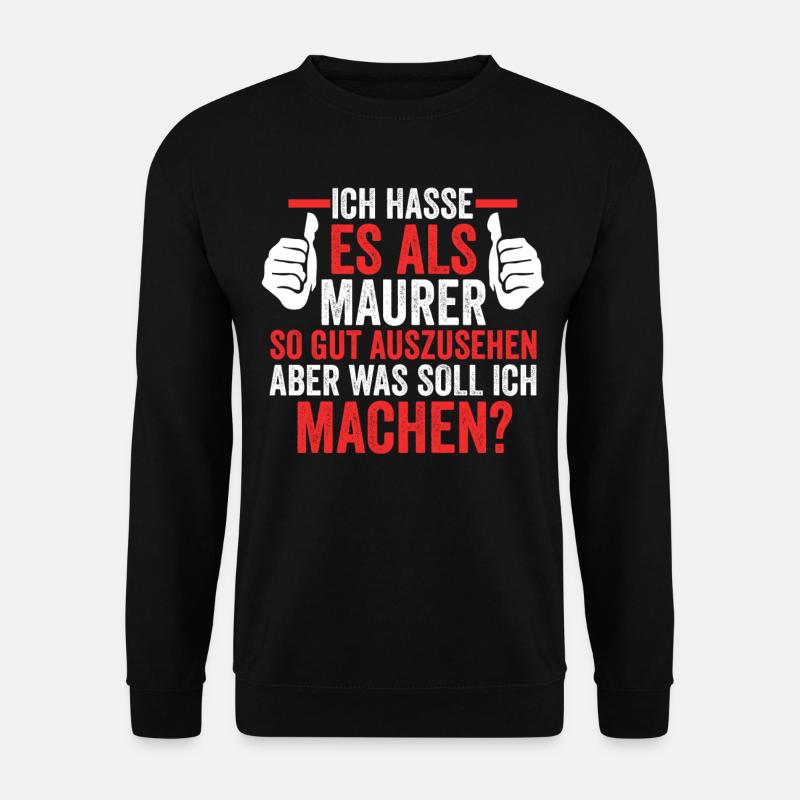 Maurer - Unisex Pullover - Schwarz