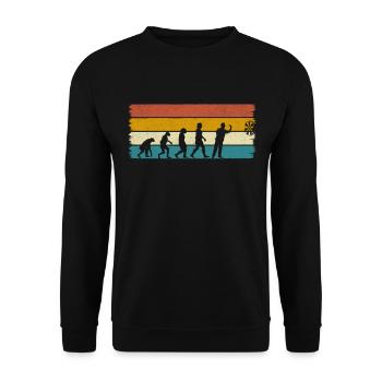Darts Play Evolution Darts Player Darts - Unisex Sweatshirt - black - Front - Alina (178cm) & Michal (187cm)