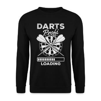 Darts Professional Loading Darts Jeu de fléchettes Joueur de fléchettes - Sweat-shirt Unisexe - noir - Devant - Alina (178cm) & Michal (187cm)