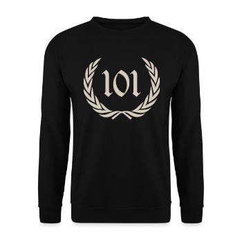 Onehundredone, age, honderdeneen - Unisex Pullover - Schwarz - Vorne - Alina (178cm) & Michal (187cm)