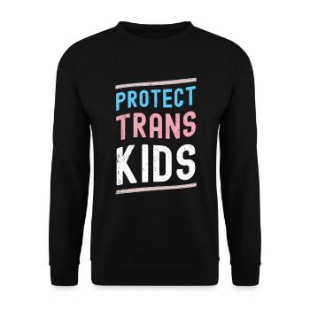 Transgenre Tshirt Transsexual Pride - Sweat-shirt Unisexe - noir - Devant - Alina (178cm) & Michal (187cm)