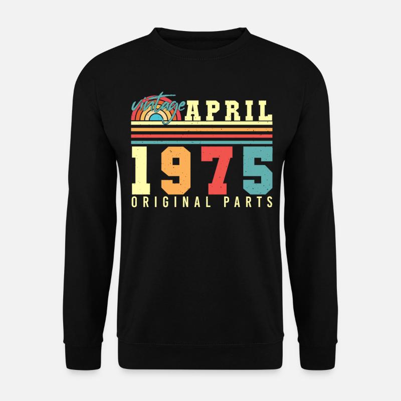1975 Avril Rétro - Sweat-shirt Unisexe - noir