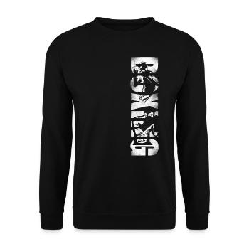 Boxe Boxe Vintage - Sweat-shirt Unisexe - noir - Devant - Alina (178cm) & Michal (187cm)