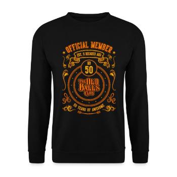 50 ans du 50e anniversaire du Old Balls Club - Sweat-shirt Unisexe - noir - Devant - Alina (178cm) & Michal (187cm)