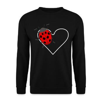 Love Bug Insects Collector Enthomologist Lady Bug - Unisex Sweatshirt - black - Front - Alina (178cm) & Michal (187cm)