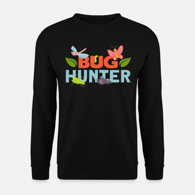 Bug Hunter Collecting Ideabettle - Unisex Pullover - Schwarz