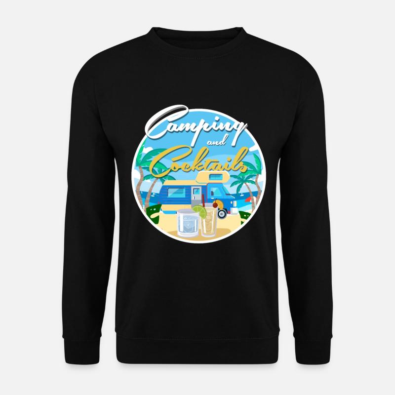 Camping & Cocktails - Unisex Sweatshirt - black