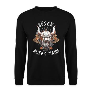 Odin Wikinger Valhalla Vikinger Hammer Thor Odin - Unisex Pullover - Schwarz - Vorne - Alina (178cm) & Michal (187cm)