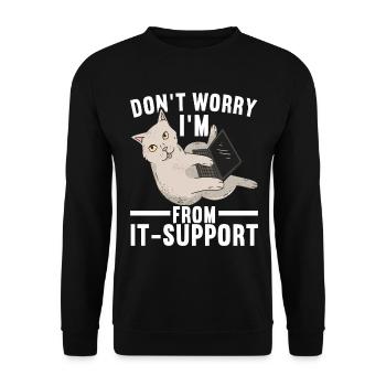 Programmeurs Programmeurs Informaticiens - Sweat-shirt Unisexe - noir - Devant - Alina (178cm) & Michal (187cm)