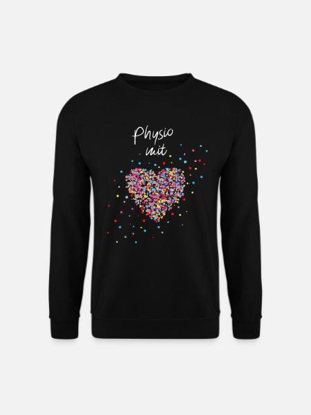 Physio-Therapie mit Herz Physiotherapeut - Unisex Pullover - Schwarz