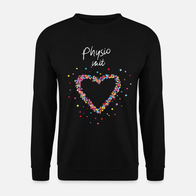 Physio mit Herz Physiotherapeutin - Unisex Pullover - Schwarz