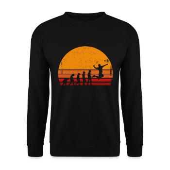 Badminton and Badminton Evolution - Unisex Sweatshirt - black - Front - Alina (178cm) & Michal (187cm)