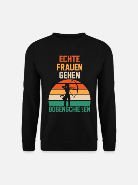 Bogenschießen Bogenschützein - Unisex Pullover - Schwarz