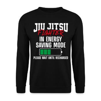 Jiu Jitsu Battery Jiu Jitsu - Unisex Sweatshirt - black - Front - Alina (178cm) & Michal (187cm)