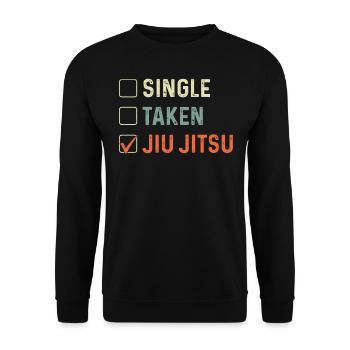 Jiu Jitsu Single Taken Jiu Jitsu - Unisex Sweatshirt - black - Front - Alina (178cm) & Michal (187cm)