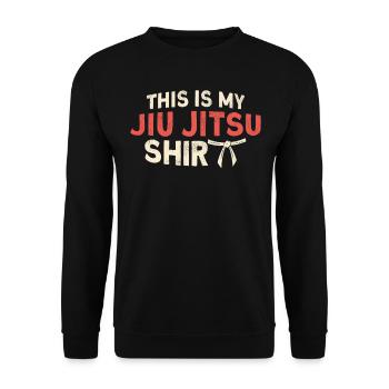 Jiu Jitsu This Is My Jiu Jitsu - Unisex Sweatshirt - black - Front - Alina (178cm) & Michal (187cm)