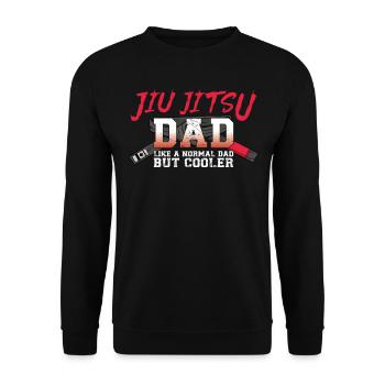 Jiu Jitsu Dad Father Jiu Jitsu Dad - Unisex Sweatshirt - black - Front - Alina (178cm) & Michal (187cm)